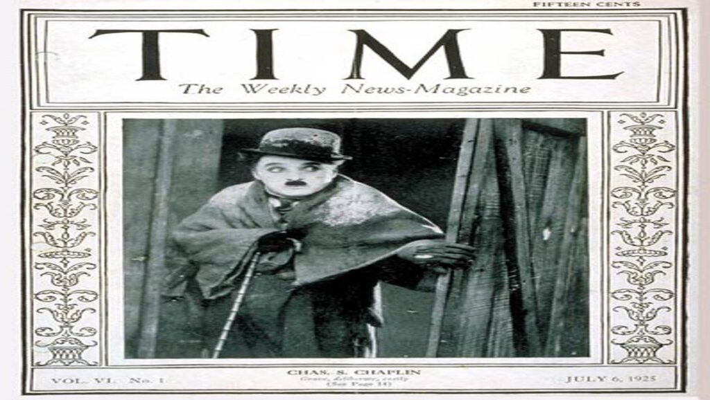 Charles Chaplin en la revista Time